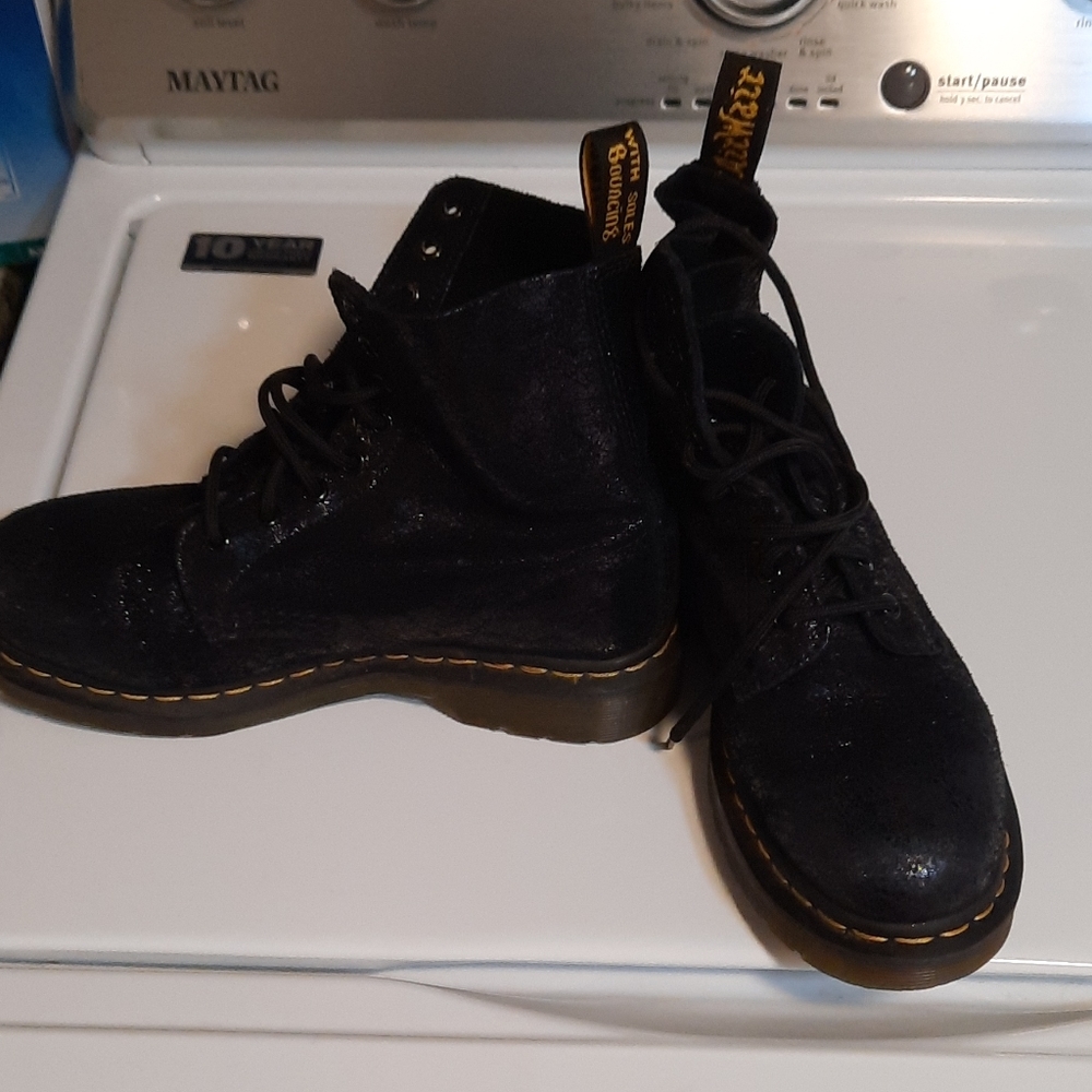 Sparkle Black Dr Martens